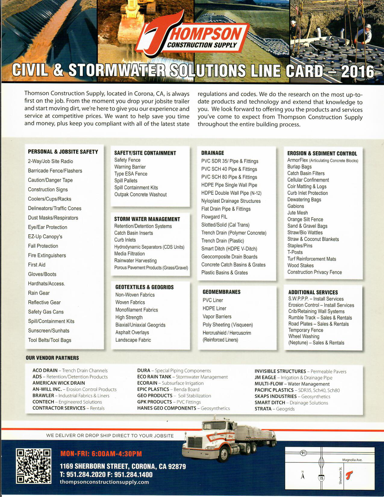 Civil & Stormwater Solutions Line Card