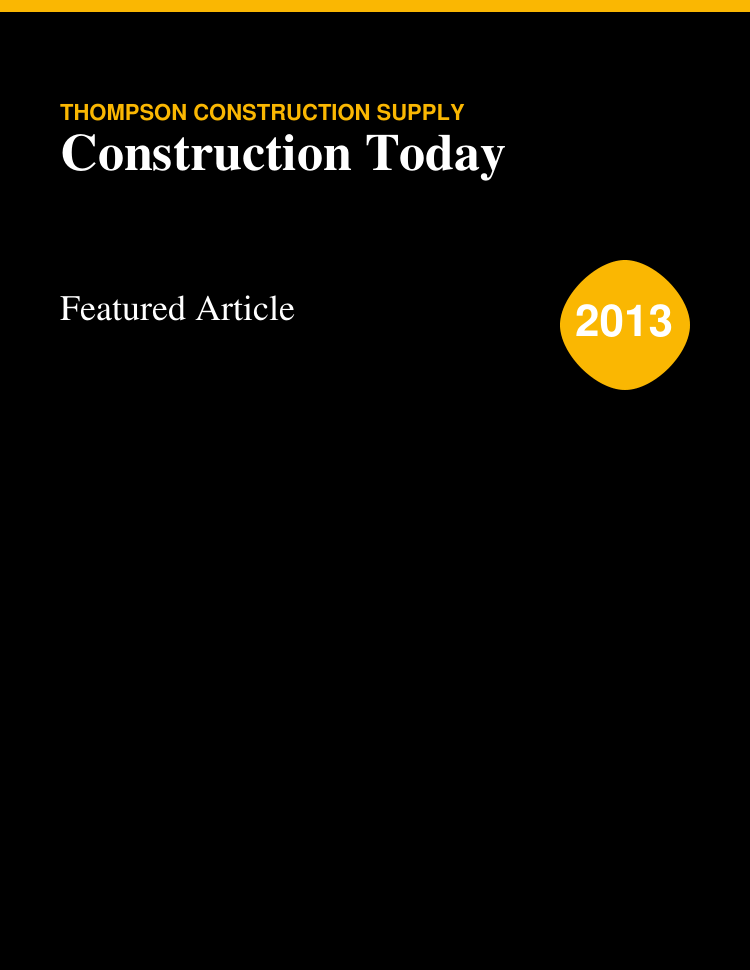 Construction Today Article 2013 Cover